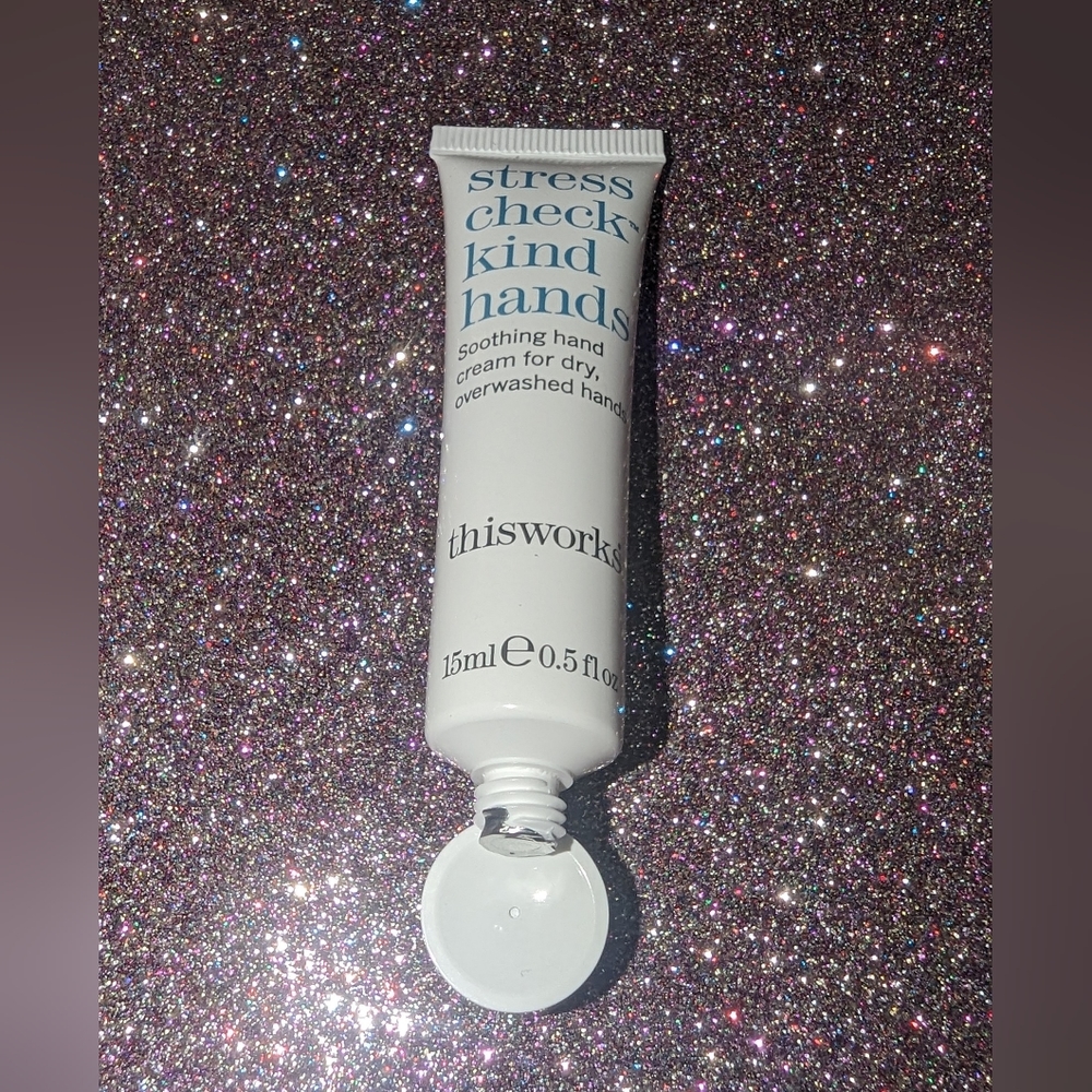 $5 Stress Check kind hands VitaminE Ylang Ylang Shea Butter thisworks this works
